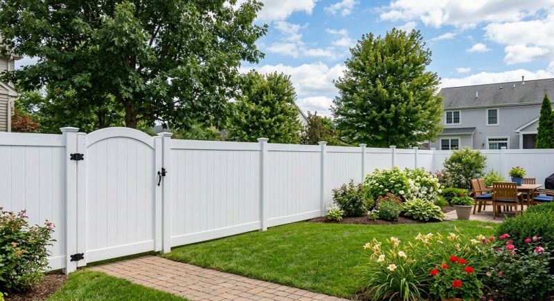 White PVC Fence Installation in South Houston, TX